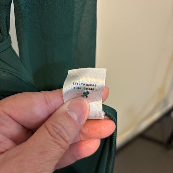 Lulus My Whole Heart Green Wrap Long Sleeve Maxi Dress - Picture 14 of 14